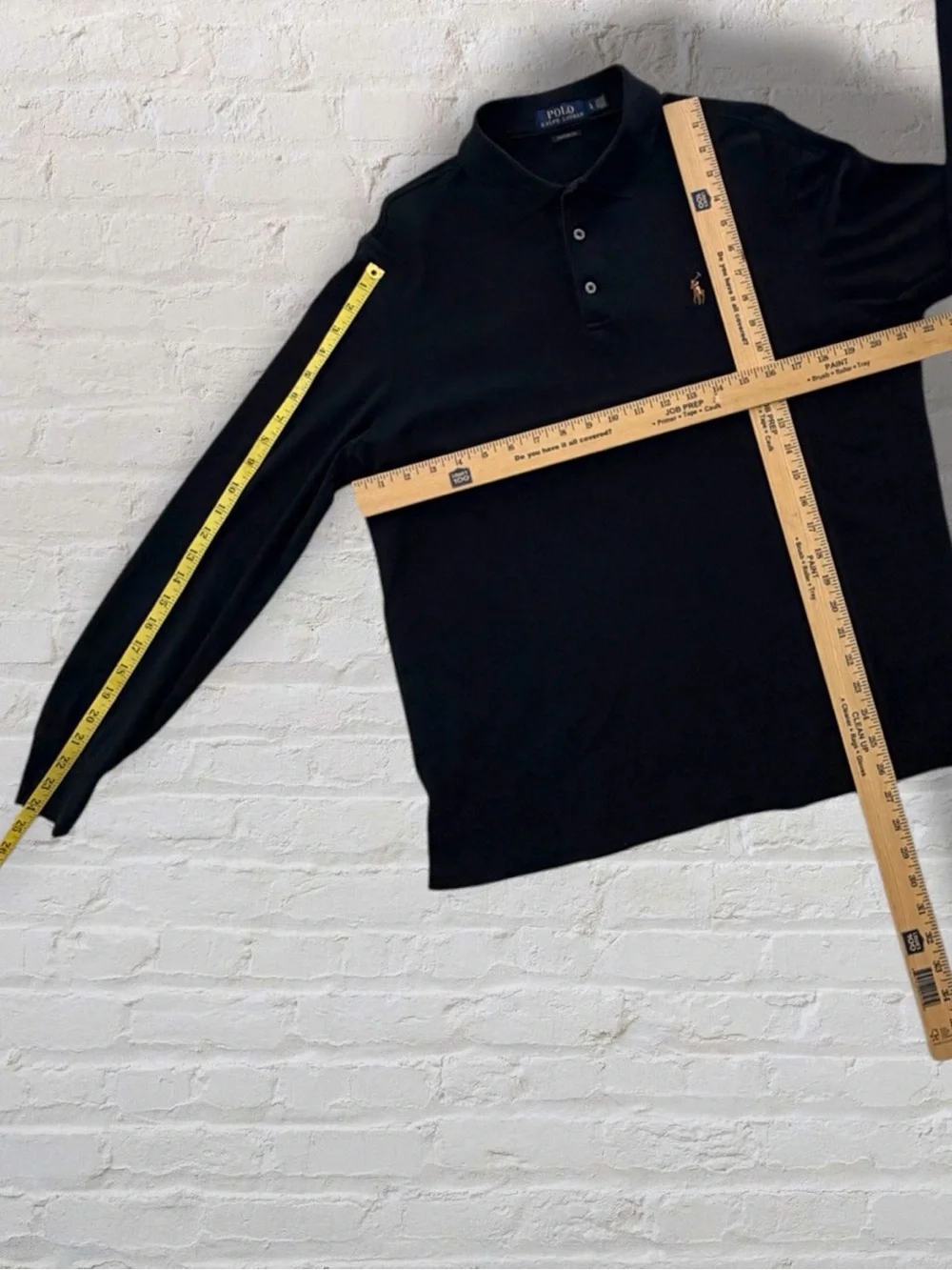 Polo Ralph Lauren Men’s L Classic Fit Long Sleeve Polo Multicolor Pony Black